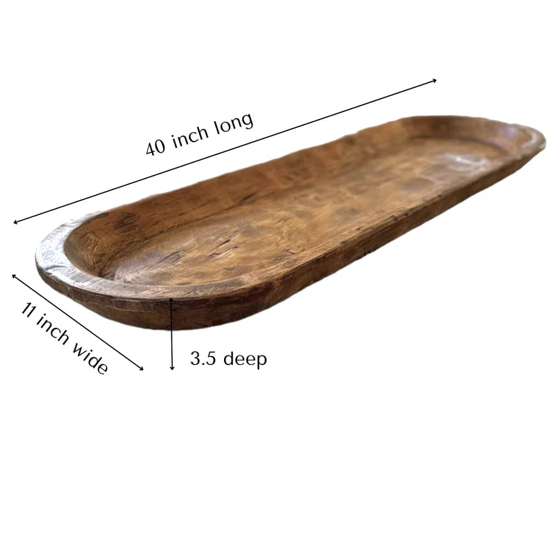 Large FOOD GRADE Dough Bowl, Table Centerpiece, Home Decor, Handmade Wooden Bowl, contemporary Kitchen Decor, Housewarming gift